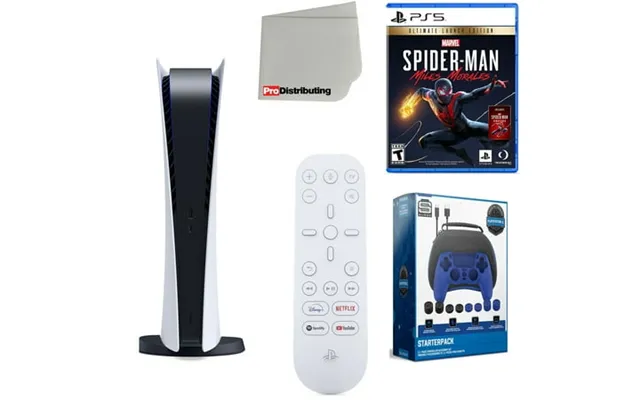 Sony Playstation 5 Digital Version Sony Ps5 Digital With Media Remote Marvel S Spider-man Miles Morales Ultimate Launch  product image