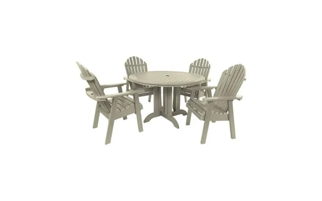 The Sequoia Professional Commercial Grade 5 Pc Muskoka Adirondack Dining Set With 48 Table product image