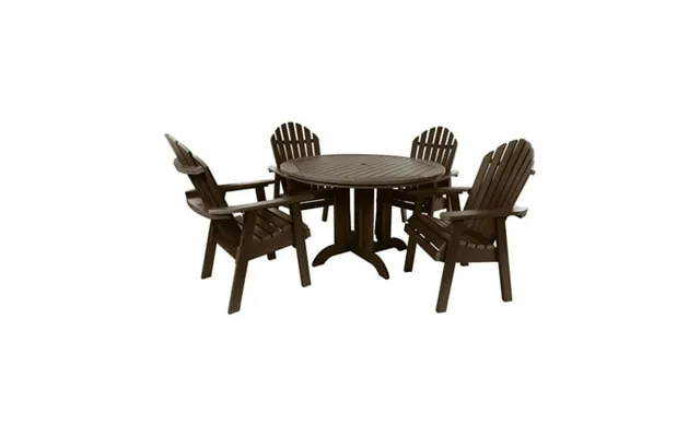 The Sequoia Professional Commercial Grade 5 Pc Muskoka Adirondack Dining Set With 48 Table product image