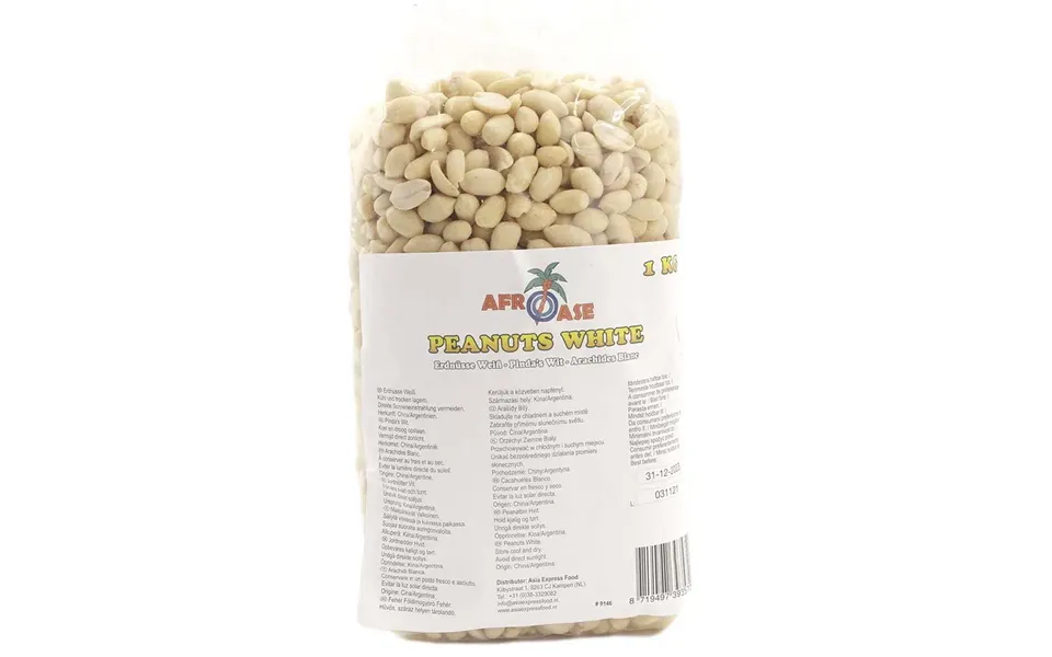 Afroase Hvide Peanuts 1 Kg