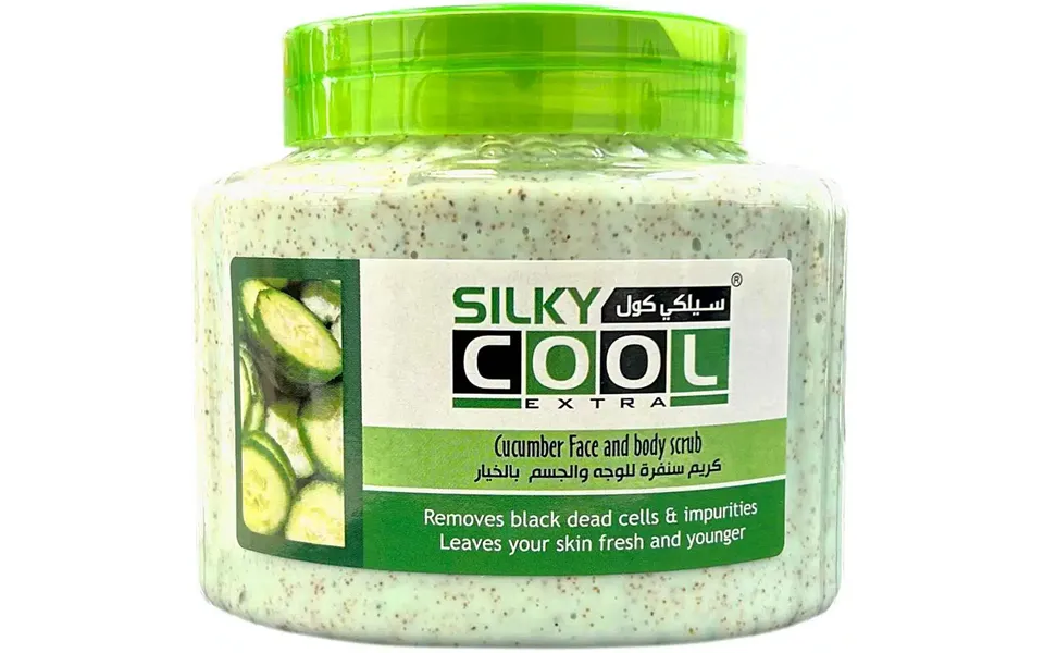 Silky cool cucumber face & piece scrub 500 ml