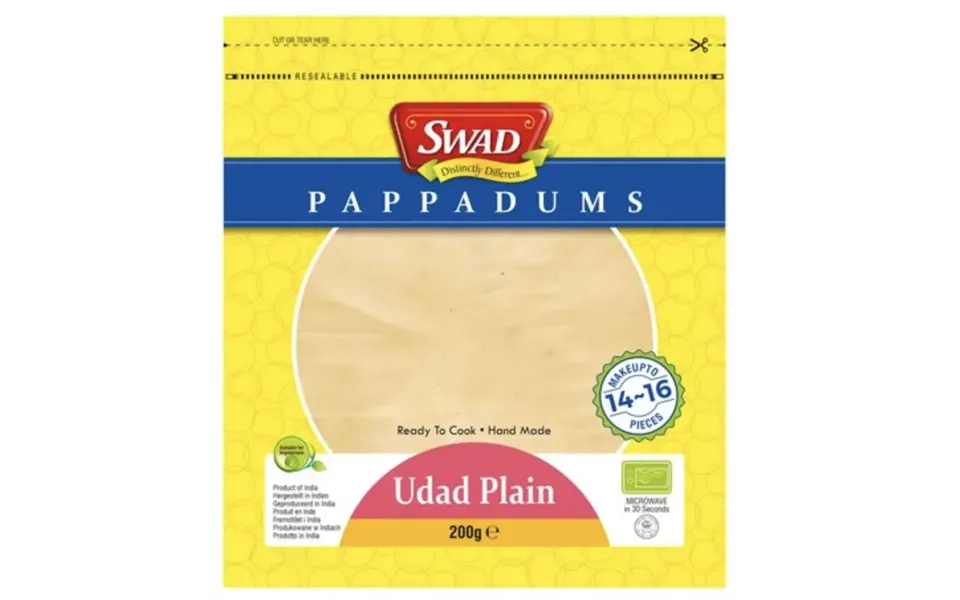 Swad papadums outward plain 200 g