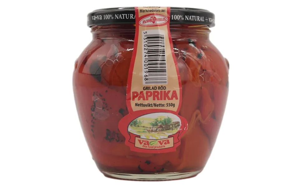 Vava red paprika grilled 550 g